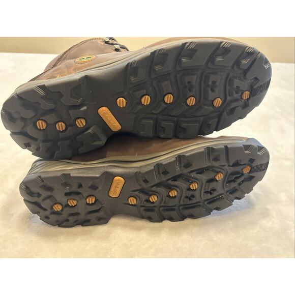 Timberland White Ledge Hiking Boots Mens Size 13 Brown Leather Waterproof - Picture 7 of 8